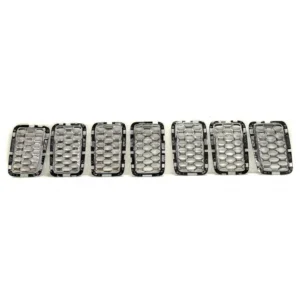 Jeep Grand Cherokee Grille Insert Chrome 7-PCS Excludes Srt/trackhawk 2017-2021
