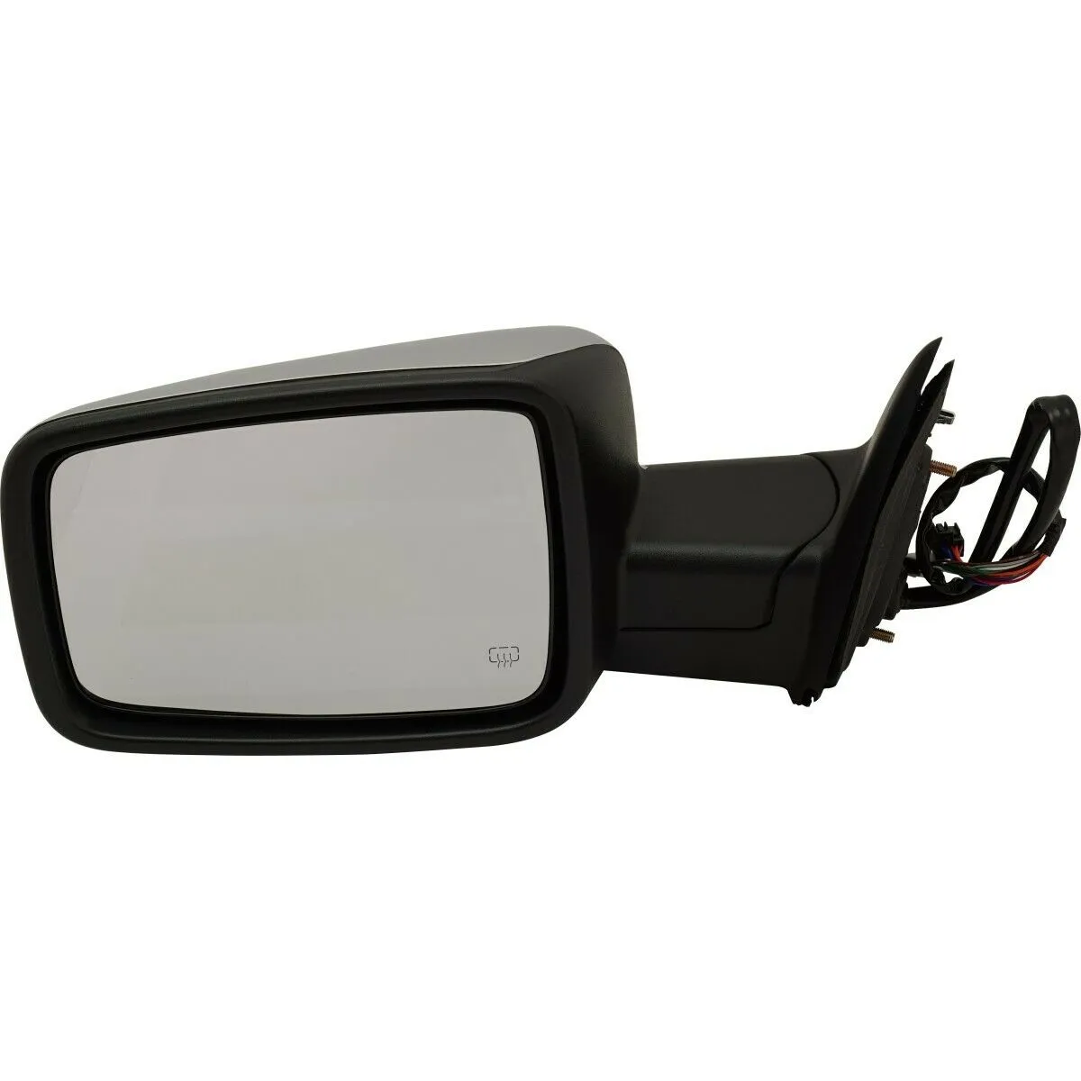 Dodge Ram 1500 Pickup 2009-2010/Pickup RAM2500-3500 2010 Door Mirror Driver Side Power Heated Without Tow With signal/puddle Lamp With chrome Cap