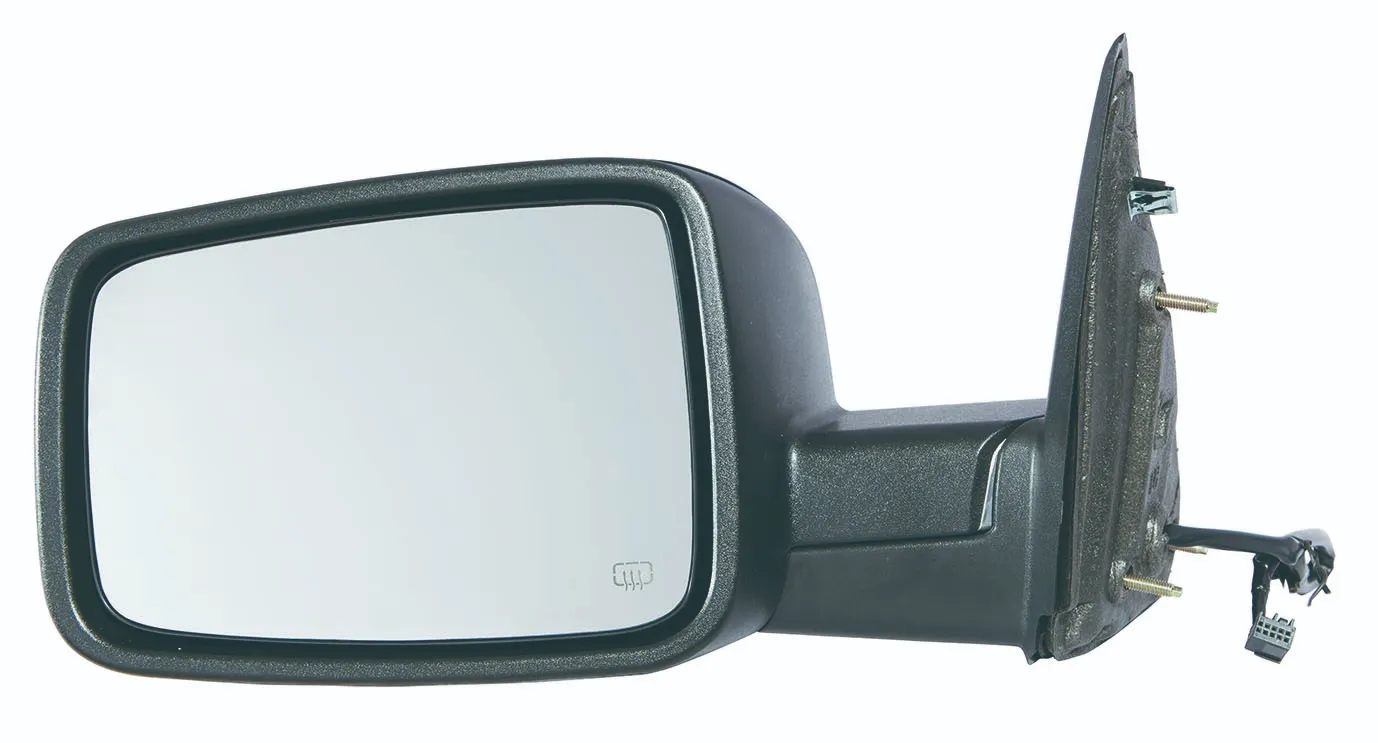 Ram 1500/Ram 2500 Pickup Door Mirror Driver Side Power Heated Textured Without Signal/memory/puddle Lamp Non-tow TYPE 2011-2012