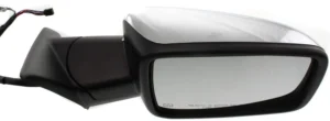 Dodge Ram 1500 Pickup 2009-2010/Pickup RAM2500-3500 2010 Door Mirror Passenger Side Power Heated Without Tow With signal/puddle Lamp With chrome Cap