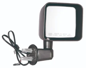 Jeep Wrangler 2015-2017/Wrangler JK 2018 Door Mirror Passenger Side Power Heated Non Foldable Textured Black