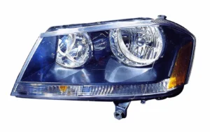 Dodge Avenger Head Lamp Driver Side Rt Model (black Bezel) CAPA Certified 2009-2014
