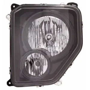 Jeep Liberty Head Lamp Driver Side Halogen Black Bezel CAPA Certified 2010-2012