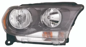 Dodge Durango Head Lamp Driver Side Halogen Black Trim High Quality 2011-2013
