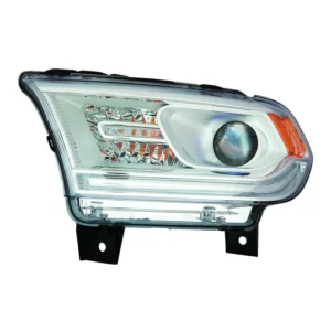 Dodge Durango Head Lamp Driver Side Halogen Chrome Bezel Without LED Drl High Quality 2014-2015
