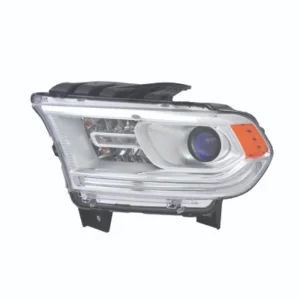 Dodge Durango Head Lamp Driver Side Halogen Chrome Bezel With LED Drl High Quality 2014-2015