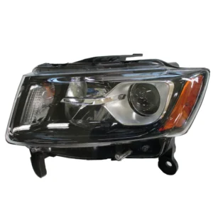 Jeep Grand Cherokee Head Lamp Driver Side Halogen Std TYPE Black Bezel CAPA Certified 2014-2016