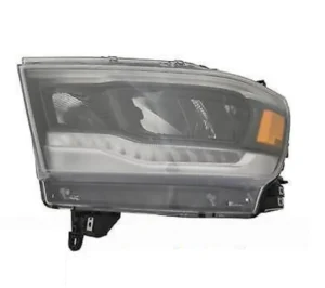Ram PICKUP-RAM-1500 Head Lamp Driver Side LED With black Bezel/Reflector TYPE Without Logo High Quality 2019-2024