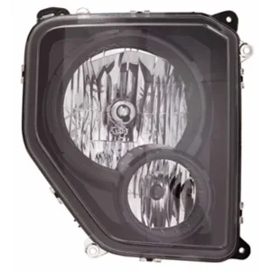 Jeep Liberty Head Lamp Passenger Side Halogen Black Bezel High Quality 2010-2012