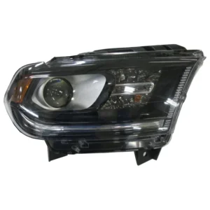 Dodge Durango Head Lamp Passenger Side Halogen Black Bezel Without LED Drl CAPA Certified 2014-2015