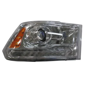 Ram PICKUP-RAM-4500/PICKUP-RAM-5500 Head Lamp Passenger Side Halogen Projector Chrome Bezel 2016-2018