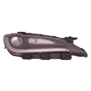 Chrysler 200 Sedan Head Lamp Passenger Side Black Trim CAPA Certified 2016-2017