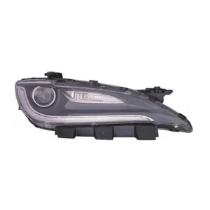 Chrysler 200 Sedan Head Lamp Passenger Side Halogen With LED With chrome Trim CAPA Certified 2016-2017