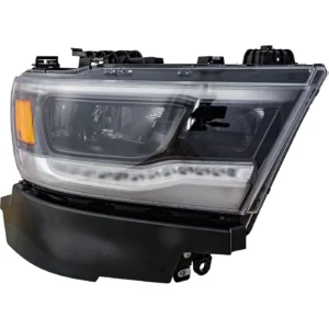 Ram PICKUP-RAM-1500 Head Lamp Passenger Side LED With black Bezel Reflector TYPE Without Logo High Quality 2019-2024