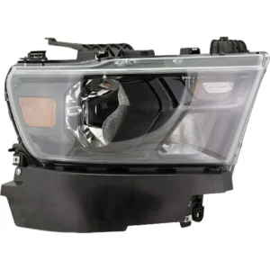 Ram PICKUP-RAM-1500 Head Lamp Passenger Side Halogen With black Trim Without Logo High Quality 2019-2024