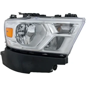 Ram PICKUP-RAM-1500 Head Lamp Passenger Side Halogen With chrome Trim Without Logo 2019-2024