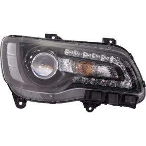Chrysler 300 Head Lamp Passenger Side Halogen Black Projection TYPE High Quality 2018-2023