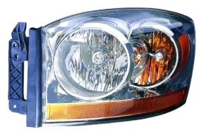 Dodge Pickup RAM MEGA CAB/Pickup RAM1500 Head Lamp Driver Side Without Black Bezel High Quality 2006