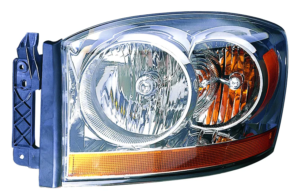 Dodge Pickup RAM MEGA CAB/Pickup RAM1500 Head Lamp Driver Side Without Black Bezel High Quality 2006
