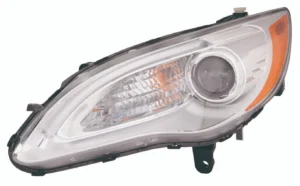 Chrysler 200 Convertible/200 Sedan Head Lamp Driver Side Halogen Chrome Bezel Excludes S Model 2011-2014