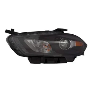 Dodge DART Head Lamp Driver Side Halogen Codes Lmc/mfa Black Bezel CAPA Certified 2016