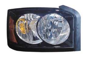 Dodge Dakota Pickup Head Lamp Passenger Side Black Bezel CAPA Certified 2006-2007