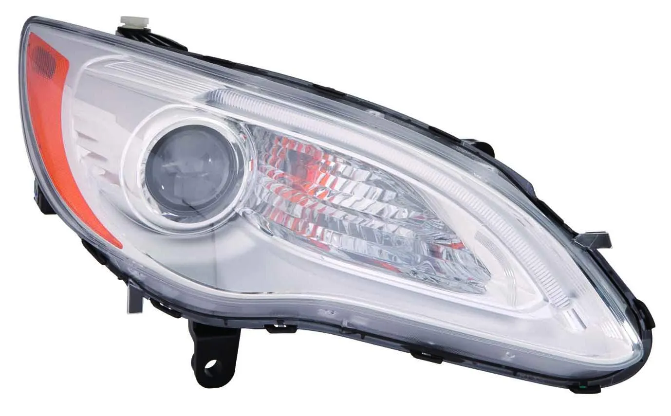 Chrysler 200 Convertible/200 Sedan Head Lamp Passenger Side Halogen Chrome Bezel Excludes S Model High Quality 2011-2014