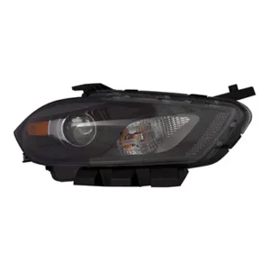 Dodge DART Head Lamp Passenger Side Halogen Codes Lmc/mfa Black Bezel CAPA Certified 2016