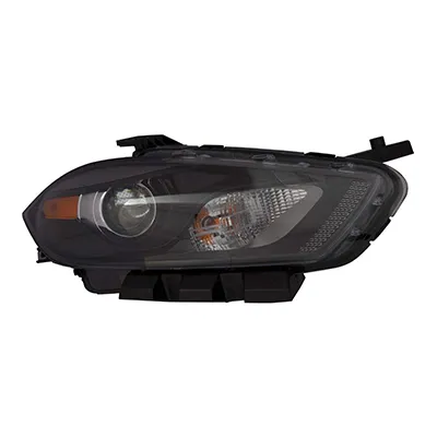 Dodge DART Head Lamp Passenger Side Halogen Codes Lmc/mfa Black Bezel CAPA Certified 2016