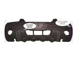 Ford Escape Bumper Front Matte-black With fog/flare/skid Plate Xlt Sport Models 2005-2007