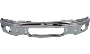 Ford Pickup Lightduty Bumper Face Bar Front Chrome With FOG Lamp Hole 2009-2014