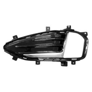 Ford Edge 2020-2023/Edge ST 2019-2023 Fog Lamp Bezel Front Driver Side Ptd Black With satin Aluminium Molding ST/St-line Model