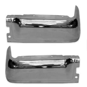 Ford Pickup Lightduty Bumper Face Bar Rear Chrome Without Sensor LH/RH Set 2009-2014