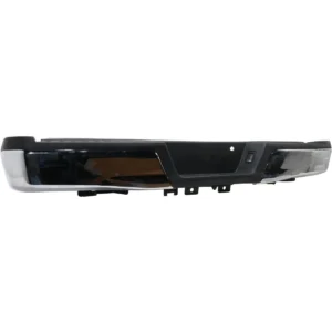 Ford Pickup F150 2015-2020/Pickup F150 Police Responder 2018-2020 Bumper Rear Assembly Chrome With black Pad Without Tow/sensor