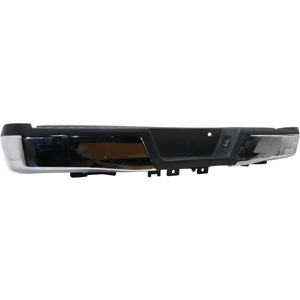 Ford Pickup F150 2015-2020/Pickup F150 Police Responder 2018-2020 Bumper Rear Assembly Chrome With black Pad Without Tow/sensor
