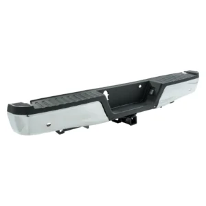 Ford Pickup F150 2015-2020/Pickup F150 Police Responder 2018-2020 Bumper Rear Assembly Chrome With black Pad With BASE Tow Hitch/sensor