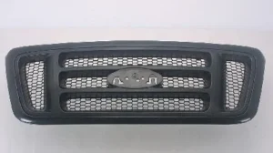Ford Pickup Lightduty Grille Bar Design With Paint-to-Match Frame/dark Gray Textured H Bars/black Honeycomb 2004-2008