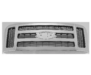 Ford Pickup F450 Superduty/Pickup Superduty Grille Matte-dk Gray With chrome Frame Xlt/lariat Model 2008-2010