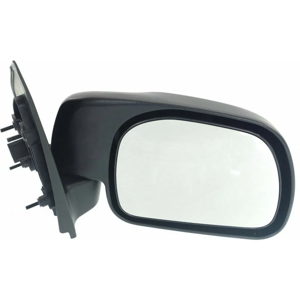Ford Pickup Superduty Door Mirror Passenger Side Manual Textured Paddle Design 1999-2016