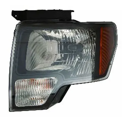Ford Pickup F150 SVT Raptor/Pickup Lightduty Head Lamp Driver Side Svt Raptor Model Smoked With black Border 2010-2014