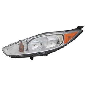 Ford Fiesta Hatchback/Fiesta Sedan Head Lamp Driver Side Halogen Chrome Fits Titanium Model 2014-2017