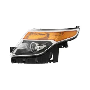Ford Explorer Head Lamp Driver Side Halogen Without Strobe Lamp Police Model 2013-2015