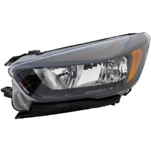 Ford Escape Head Lamp Driver Side Halogen Black Without LED Accent Lamp 2018-2019