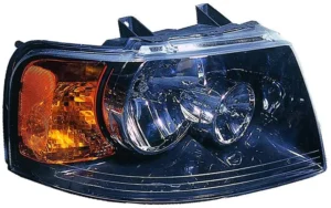 Ford Expedition Head Lamp Passenger Side Black Bezelw/off Road Package High Quality 2003-2006