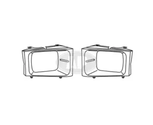 Ford Pickup Superduty Head Lamp Bracket Passenger Side Sealed Beam TYPE 1999-2004