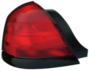 Ford Crown Victoria Tail Lamp Driver Side (black MOULDING-2 Bulb-red) High Quality 2000-2011
