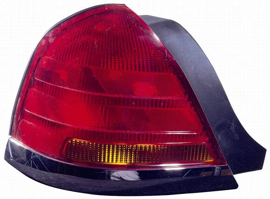 Ford Crown Victoria Tail Lamp Driver Side (black Molding SPORT-2 Bulb-red) High Quality 2001-2003