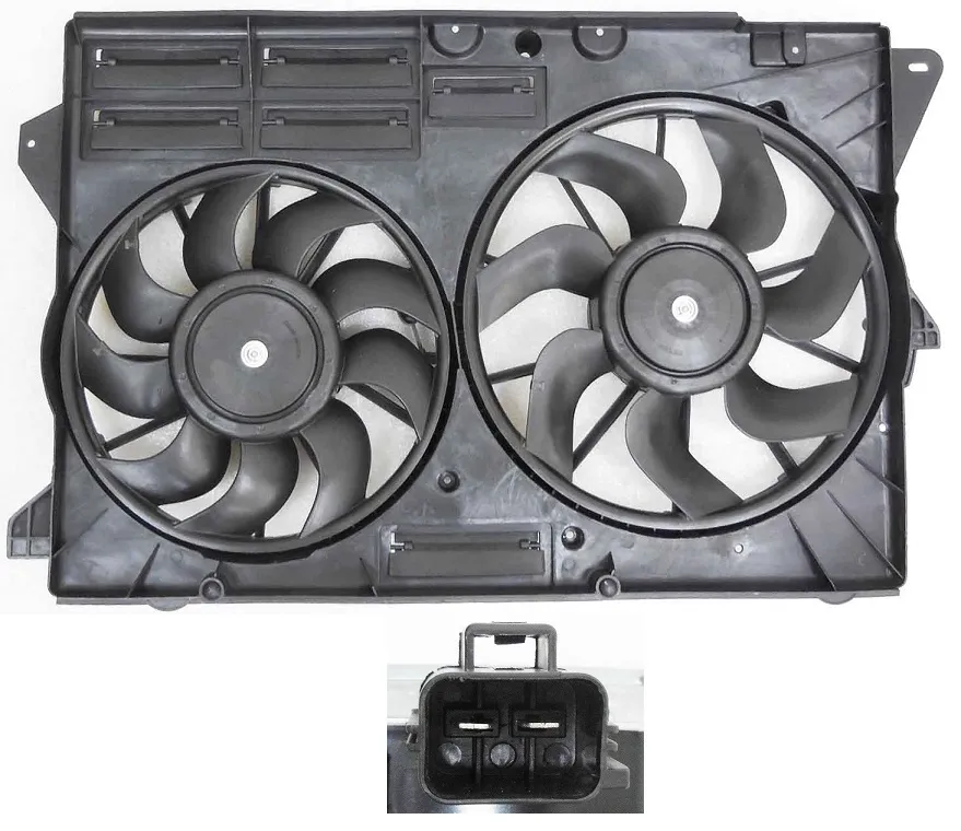Ford Explorer/Explorer Limited/Explorer Sport Cooling Fan Assembly For Turbocharged Vehicles With 2 Blades 2016-2019