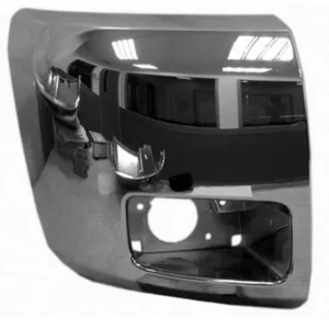 Chevy Silverado Pickup Bumper End Front Passenger Side Chrome With FOG Lamp Hole 1500/HYB 2012-2013