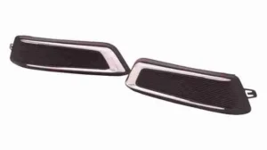 Chevrolet Impala Fog Lamp Cover Front Passenger Side Matt-black With chrome Mldg Without Drl 2014-2020